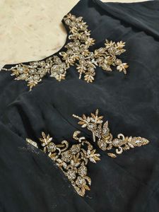 Elegant Black Embroidered Kurta Set