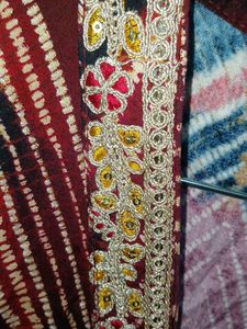Maroon Anarkali Set