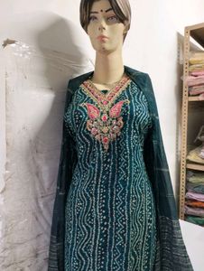 Jaipuri Style Printed Cotton Suit