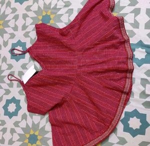 Red XL Peplum Top