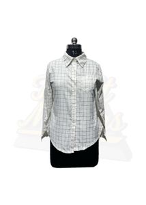 Checked White Shirt