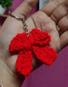Red Bow Keychain