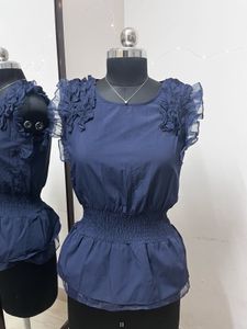 Navy Blue Designer Top