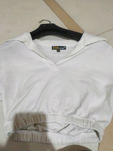 White Crop Top