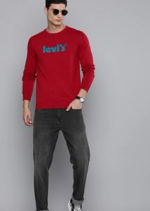 Levi's Red Crewneck Sweatshirt