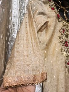 Hand Work Kurti With Net Salwar Suit