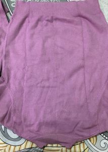 Cute Lilac Embellished Sweater