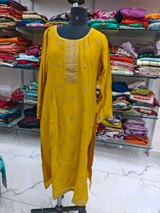 Elegant Yellow Kurta by Libas