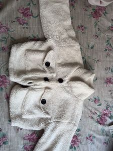 Cozy White Teddy Jacket