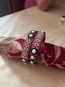 Fancy Women Pink Bangles