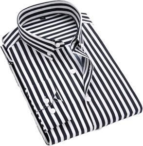 Cotton Shirt for Men Fashion Casual Striped