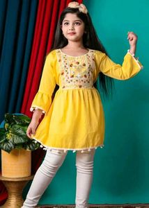 Yellow Trendy Kurti 💛✨