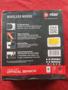 Enter E-W59BU Wireless Laptop Mouse, Mini Silent
