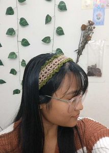 Crochet Knit Headband🐻(Wid a Pair Of Clip🤎)