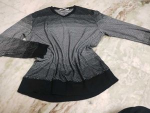 Patterned Long Sleeve Tee
