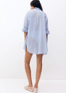 H&amp;M Oversized Striped Shirt For Women