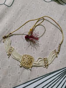 Elegant Pearl Necklace And Bangles