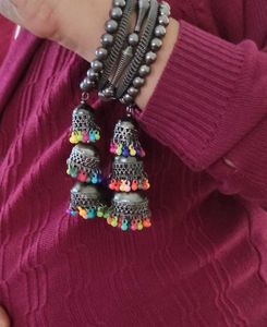 Colorful Jhumka Bracelet (bohemian style)