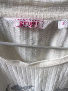 Casual White Printed T-shirt