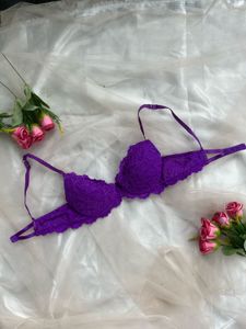 Purple Lace Bra