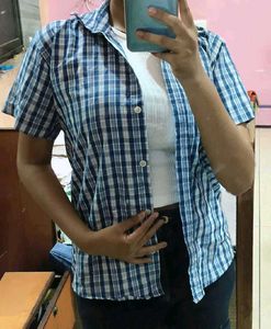 Blue Checkers Shirt ....