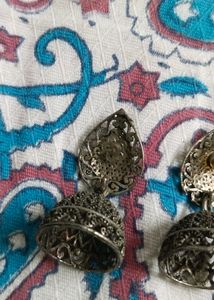 Oxidised Jhumka