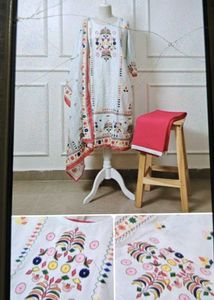 Festive Embroidered White Kurta Set