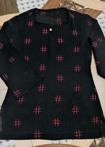 Black Printed Kurti