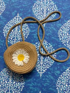 Cute Daisy Straw Crossbody Bag