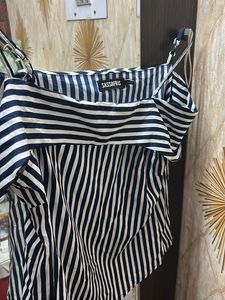 Striped Off-Shoulder Top