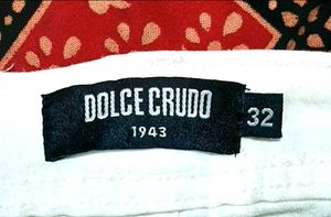 Dolce Crudo White Skinny Distressed Jeans Size 32