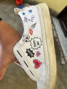 Funky White Shoes