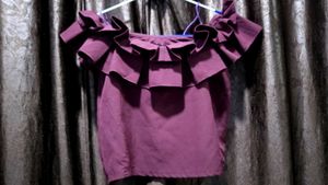 Ruffled Off-Shoulder Top