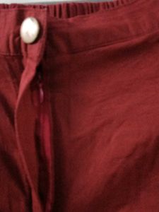 Stylish Maroon Trousers