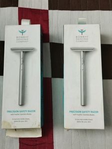 Bombay Shaving Metal Razor Set Of Two Without BLADES