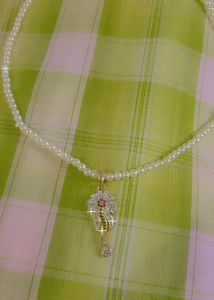 Dimond Stone Locket And Beads Chann