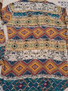 Madame Patterned Long Sleeve Top
