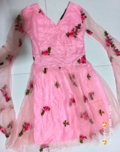 Pink Floral Dress