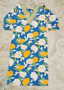 Flower Print Kurti Set