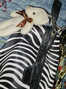 Zebra Print Shoulder Bag