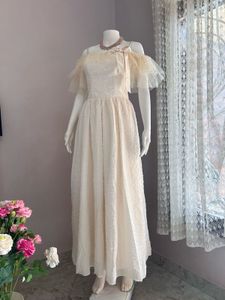 Luxe cream Gown FIXED PRICE