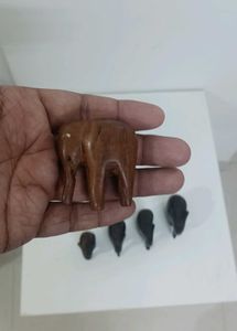 Elephant Family Figurine