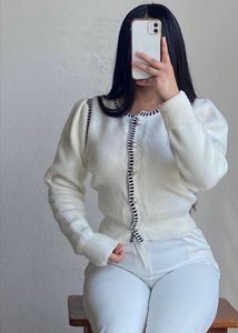 Korean Elegant Cream Cardigan❤️