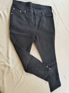Black Jeans with Button Detail