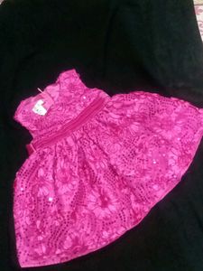 Pink Floral Girls Dress