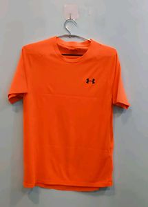 Orange Under Armour T-shirt