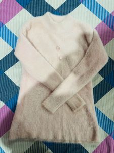 Cute Pink Fuzzy Sweater