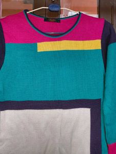 Color Block Knit Sweater