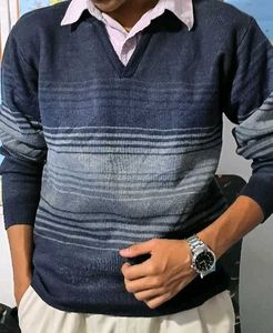 Korean Unisex V-neck Sweater