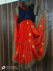 Orange Saree